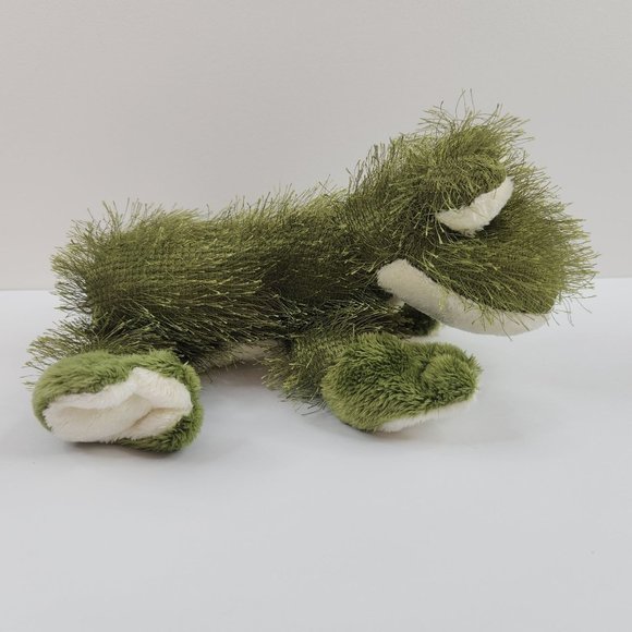 Ganz Webkinz Frog Plush Green Fuzzy 9" No Code HM001 Stuffed Animal Toy - Picture 4 of 11